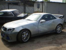 Пороги NTC на Mercedes SLK R170