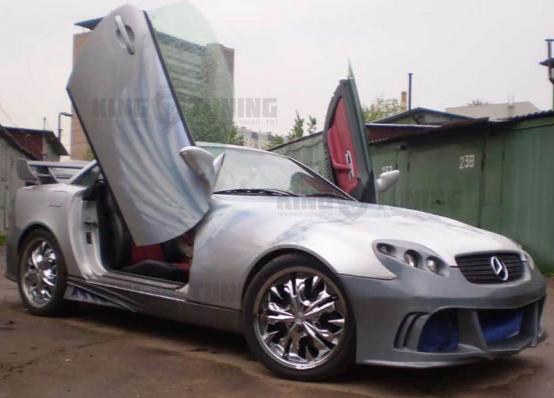 Пороги NTC на Mercedes SLK R170