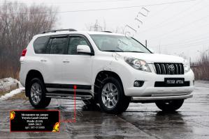 Молдинги на двери Toyota LC Prado 150 2013- глянец (под покраску)