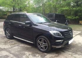 Юбка на передний бампер brabus mercedes ML 166