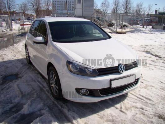 Реснички на фары Vw Golf 6 (08-12) (абс пластик)