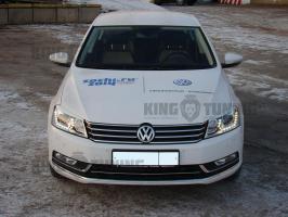 Реснички на фары Volkswagen Passat B7 (10-15) (абс пластик)