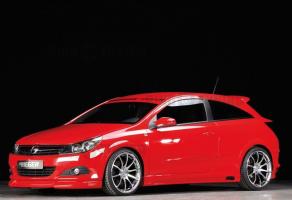 Накладки на пороги Rieger для Opel Astra H GTC