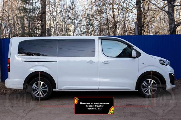 Накладки на колёсные арки Citroen SpaceTourer I L2 2016-