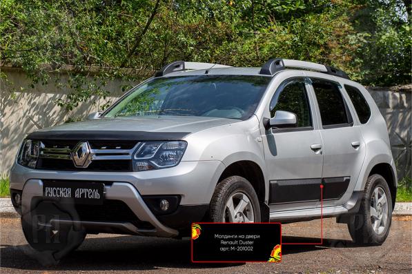 Молдинги на двери Стандарт Renault Duster 2015-2020 (I рестайлинг)