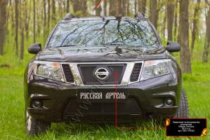 Защитная сетка решетки радиатора Nissan Terrano 2016-