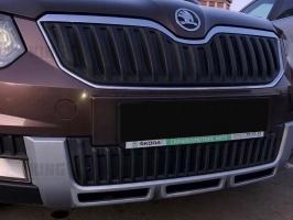 Зимний экран OUTDOOR Нижний (текстурный пластик) Skoda Yeti 2013-2018