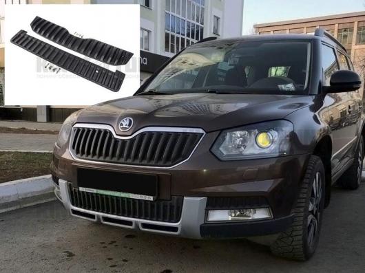 Зимний экран OUTDOOR Нижний (текстурный пластик) Skoda Yeti 2013-2018