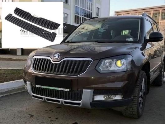 Зимний экран OUTDOOR Нижний (текстурный пластик) Skoda Yeti 2013-2018